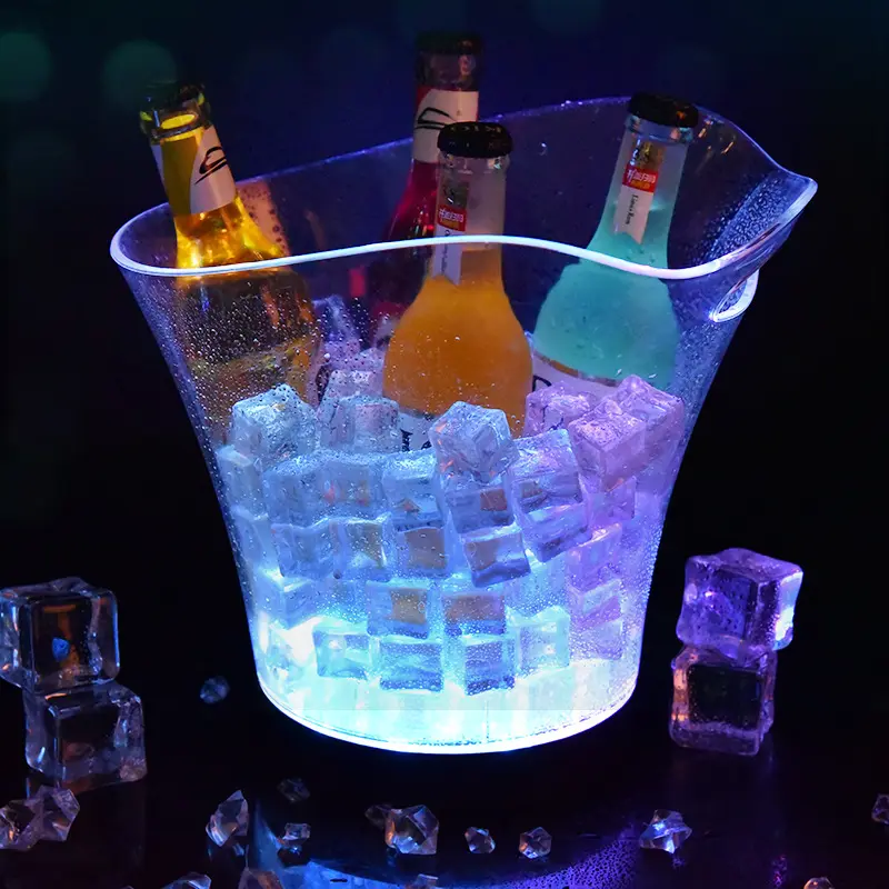 LED Eis kübel für Champagner Wein Eis kübel Getränke Bier Eimer für Party Bar Home Hochzeit