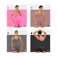 Combinaison sans manches en une seule pièce, sans couture, taille haute, pour femmes, ensemble de yoga pour femmes, vente en gros Hexin