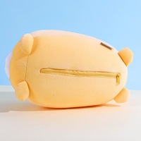 Oreiller de cou multifonctionnel en forme de U, mignon pingouin, double usage, jouet en peluche portable avec rembourrage en mousse amovible pour le camping, logo personnalisé