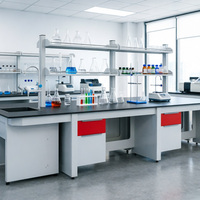 Banc de laboratoire pour salle blanche d'analyse pharmaceutique avec évier intégré, occasion