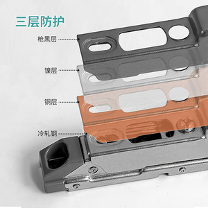 Zuogang Furniture Hinge Full Mortise Cold Rolled Steel Soft Closing <b>Wardrobe</b> Cabinet Door Hardware - Product Image 3