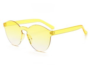 Occhiali <span class=keywords><strong>da</strong></span> Sole Senza Montatura in 24 Colori, Leggeri, Sfumati, alla Moda, in PC, Rotondi, Monoblocco, Economici, <span class=keywords><strong>con</strong></span> <span class=keywords><strong>Protezione</strong></span> <span class=keywords><strong>UV</strong></span>, Unisex - Product Image 4