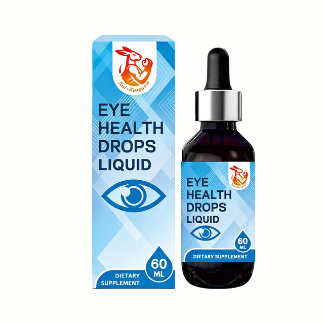 OEM ODM Eye Health Drops Liquid Lutein Bilberry Eyebright Extract for Blue Light Eye Fatigue Vision Support Liquid