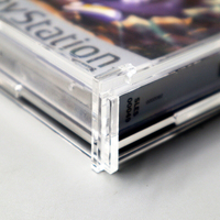 Kotak Akrilik Kustom dengan Perlindungan UV untuk Permainan Kemasan Asli Sony PlayStation 1 Permainan PS1