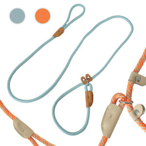 Ensemble laisse et collier pour chien de taille moyenne à grande, bleu, à capuche, réglable, vente chaude OEM/ODM, pour la marche et l'entraînement en extérieur - Product Image 1