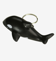 Porte-clés anti-stress Orca en mousse PU, personnalisable avec logo, jouet de marketing, cadeau en gros