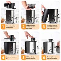 Elektrische RVS Keuken Automatische Commerciële Huishoudelijke Sapcentrifuge Fruitextractor Centrifugaalmachine 400W 23000RPM Stil