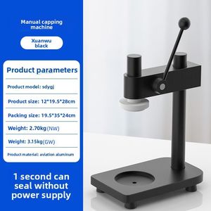 Коммерческий заварочный бандаж для чая с ручным приводом, Высококачественная Регулируемая герметизирующая машина для напитков для уличной торговли - Product Image 5