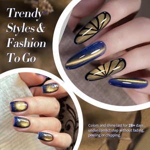 BORN PRETTY TPO Gel de uñas de ojo de gato de caída libre Colores Etiqueta privada Logotipo personalizado Marrón dorado Sin esmalte de gel de ojo de gato HEMA sin Tpo - Product Image 5