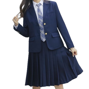 เสื้อเบลเซอร์สีน้ำเงินเข้มสำหรับเด็กนักเรียนชายหญิงชุดนักเรียนระดับประถมขนาดประเทศญี่ปุ่น - Product Image 5