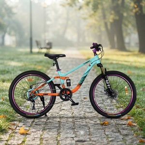 <span class=keywords><strong>Bicicleta</strong></span> de Montaña de <span class=keywords><strong>26</strong></span> Pulgadas con Suspensión Completa para Adolescentes y Adultos, con Doble Freno de Disco, para Ciclismo Todoterreno - Product Image 2