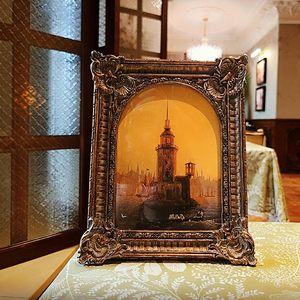 Advanced 5x7 Inch Vintage Picture <strong>Frame</strong> <strong>Antique</strong> Arch Gothic Photo <strong>Frame</strong> Retro Wall Hanging Stylish Home Decor Resin Art <strong>Frame</strong> - Product Image 3