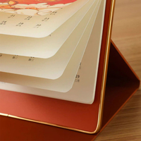 Impression de calendriers de bureau personnalisés, impression offset en gros, conception OEM, reliure spirale, calendrier en papier