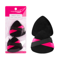 Houppette de coton à maquillage compensé avec ruban Decussate Affinity Skin Powder Puff Private Label
