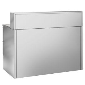 GGM Gastro Saladette PREMIUM - 1368 mm - 3 portes - avec dessus en acier inoxydable pour 8x GN 1/6 - Product Image 5