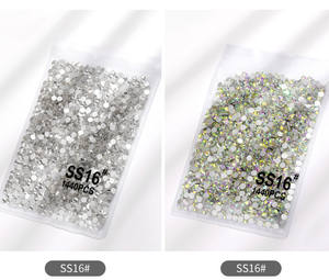 ネイルラインストーンSS3/4/6/8/10/12フラットボトムABクリスタルローズゴールドロードリルシャイニーガラスダイヤモンド3Dネイルアートデコレーションセット - Product Image 3