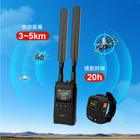 Détecteur de drone portable, capteur de débit d'air, 70 MHz-8 GHz, surveillance en temps réel des signaux RF UAV à bande complète, reconnaissance multi-drones