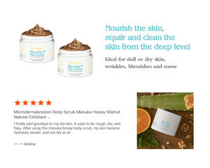 Scrub Tubuh Herbal Mineral Garam Laut Mati Berkualitas Tinggi, Dapat Disesuaikan, Organik, Madu, Menutrisi, Melembapkan 113g Layanan OEM - Product Image 6