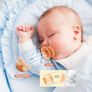 Factory Wholesale Baby Products Automatic Rebound Infant Food Grade <strong>Pacifier</strong> Clip Supplier Soft Baby Silicone Nano <strong>Pacifier</strong> - Product Image 4