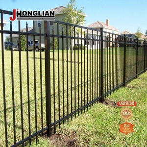 Bán Buôn Gỉ Thương Mại Hồ Bơi Mạ Kẽm Ống Hàng Rào Thép Vườn Ngoài Trời Màu Đen Metalczaun Kim Loại Hàng Rào - Product Image 3