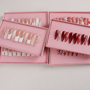 <span class=keywords><strong>Uñas</strong></span> Postizas <span class=keywords><strong>de</strong></span> Lujo Reutilizables con <span class=keywords><strong>Diseño</strong></span> Navideño <span class=keywords><strong>de</strong></span> Moda, Cobertura Completa, Pre-diseñadas, con Pegamento, <span class=keywords><strong>para</strong></span> Fiestas y Bodas - Product Image 6