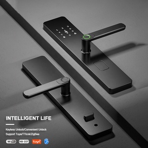 YiTechE ผู้ผลิต Tuya TTLock APP Wifi ล็อคประตูดิจิตอลแบบใช้ลายนิ้วมือ สมาร์ทการ์ด รหัสผ่าน พร้อมแป้นกด สำหรับประตูไม้ - Product Image 2