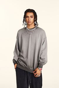 Yingling Vintage Acid Wash <b>Men</b> <b>Sweatshirt</b> Hoodie Custom Heavy Weight 380G Round Collar 100% Cotton Custom Logo <b>Sweatshirt</b> - Product Image 6