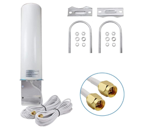 Antenne extérieure omnidirectionnelle double ligne Wi-Fi 3G 4G LTE SM A/TS9 à connecteur barillet pour B593 B525 E5186 B612 B715 – Offre Spéciale - Product Image 1