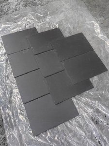 Tejas de <span class=keywords><strong>pizarra</strong></span> negra impermeables naturales para techos de villas - Product Image 4