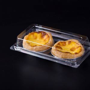 生分解性スライスケーキ容器使い捨て餅ケーキパッケージ段ボール2ピースケーキボックス - Product Image 1