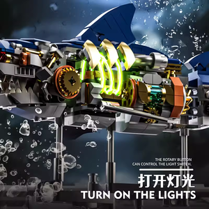 MJI13054 Hot Sharks Block MOC Mini Puzzle Blocs <span class=keywords><strong>de</strong></span> Construction Ensembles Briques Éducatifs DIY Pièces Jouets Pour Enfants - Product Image 6