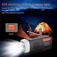 4500mAh noodradio, AM/FM/SW/DAB-band, draadloze luidspreker, zonnecel en handaangedreven telefoonoplader