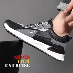 2025 Summer New Mens Shoes Trendy All-match Casual <b>Sneaker</b> Leather Mesh Same Style - Product Image 4