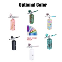 Saint Valentin cadeau nouvelle tendance léopard gâteau nail art machine fond de teint maquillage aérographe compresseur kit pour chaussures