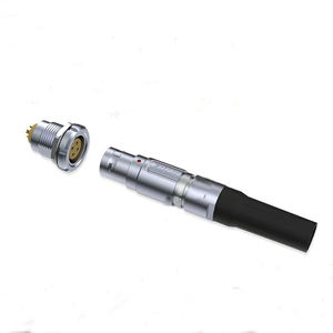 Conector de Cable IP68 de la Serie P de 19 Pines DIN con Carcasa de Aluminio y Contactos de Latón, Tipo Push-Pull, para Maquinaria Industrial - Product Image 2