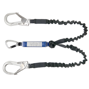 Cinturón de Seguridad Industrial con Cordón Absorbente de Impactos, Doble <span class=keywords><strong>Y</strong></span>, Ajustable, para Trabajos en Altura, Protección Contra Caídas - Product Image 1