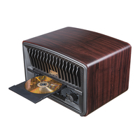 Tourne-disque vinyle antique avec cassette Bluetooth, radio CD AM/FM