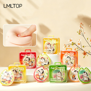LMLTOP <strong>Lucky</strong> Pony Printed Makeup Sponge <strong>Marshmallow</strong> Soft Powder Puff Non-absorb Liquid Cream Even Coverage For Daily Foundation - Product Image 2