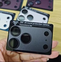 Protection d'écran en alliage d'aluminium AR + AF, protection d'objectif en verre trempé pour iPhone 18 Pro/18 Pro Max