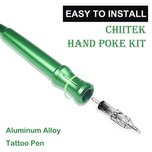 Pluma manual para tatuajes con cartuchos hecha a mano, herramienta manual para agujas de cartucho, accesorios para tatuajes y arte corporal - Product Image 4