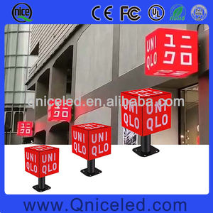 Impermeable P2.5 P3 P4 P5 al aire libre LED Video Cube Display Screen HD 3D Led Magic Cube Sign Square Creative Rubiks LED Cube Display - Product Image 3
