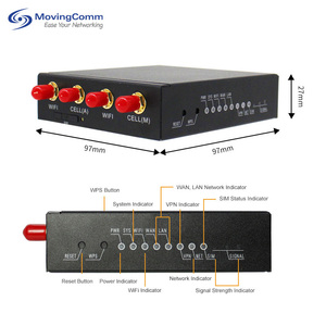 Mini <span class=keywords><strong>Gsm</strong></span> Iot <span class=keywords><strong>Gateway</strong></span> M2M 3G 4G Lte Router 300Mbps Ethernet Wifi Industrial 4G Router con tarjeta Sim con función de vigilancia - Product Image 5