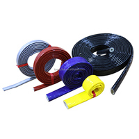 Manchon de protection en silicone et laine de verre TOWAY pour collecteur d'échappement, résistant au feu, en fibre de verre, pour tuyau hydraulique, découpe de tuyaux