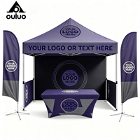 Carpa Personalizada de 3x3 Metros con Estructura de Acero para Ferias Comerciales, Lona Oxford 300D de una Sola Capa, Impermeable, Cuadrada, para Eventos al Aire Libre en Cualquier Clima