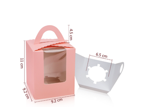 Bán Hàng Nóng Bán Buôn Tùy Chỉnh Sinh Nhật Wedding Party Cửa Sổ Trong Suốt Bánh Hộp Bánh Muffin Cupcake Hộp Với Cửa Sổ Rõ Ràng - Product Image 6
