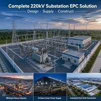 Transformateur de puissance immergé dans l'huile à trois bobines à disques 220 kV 10 kV/35 kV EPC clé en main 50/60 Hz pour l'exploitation minière, les centres de données et l'industrie