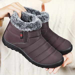 Bottes d'hiver mi-hautes en coton pour femmes, confortables, imperméables, en polyuréthane, résistantes au froid, chaudes, pour femmes - Product Image 6