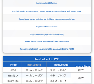 La carga electrónica Haoyi HY8511 DC tiene una potencia de salida de 150W y realiza muestreo síncrono a 500KHZ - Product Image 5