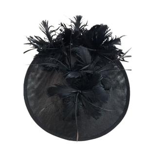Chapeau haut de forme de mode de fête haut de gamme, chapeau noble en plumes pour femmes, pinces à cheveux, accessoires de tête, fascinateurs élégants pour femmes pour les mariages et les fêtes - Product Image 6