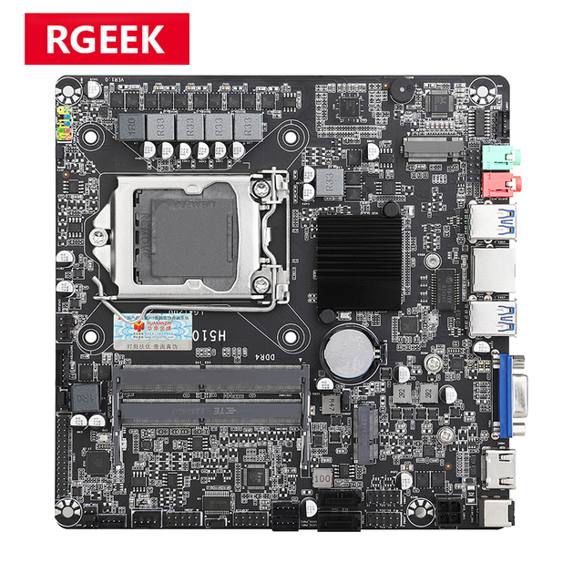 H510 LGA1200 ITX Motherboard DDR4 SATA3.0 USB3.0 VGA HD Ethernet Lan Mini PC Motherboard